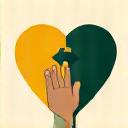 Ribbon icon symbolizing community support