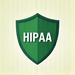 Shield icon with HIPAA acronym, symbolizing VitaGrove's commitment to healthcare data compliance.