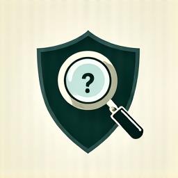 Magnifying glass over shield, indicating regular security audits and vulnerability assessments at VitaGrove.