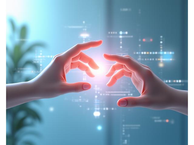 Illustration of hands shaking over a digital screen with legal text, symbolizing agreement and digital terms acceptance.